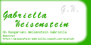 gabriella weisenstein business card